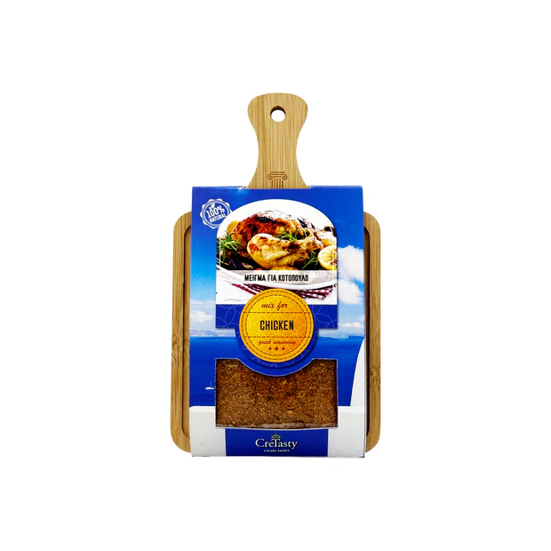 3152-Kotopoylo-CreTasty-30g Μείγμα Μπαχαρικών για Κοτόπουλο σε Ξύλο Κοπής CreTasty 30g - Image 1