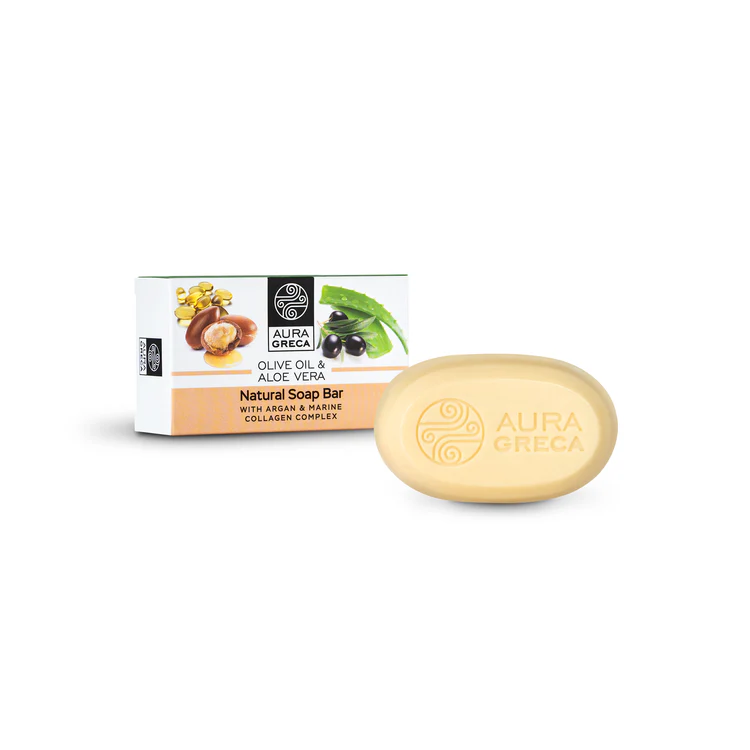 aura-greca-natural-soap-argan-marine-collagen-125g-A-127 Φυσικό Σαπούνι με Αργκάν & Θαλάσσιο Κολλαγόνο - Image 1
