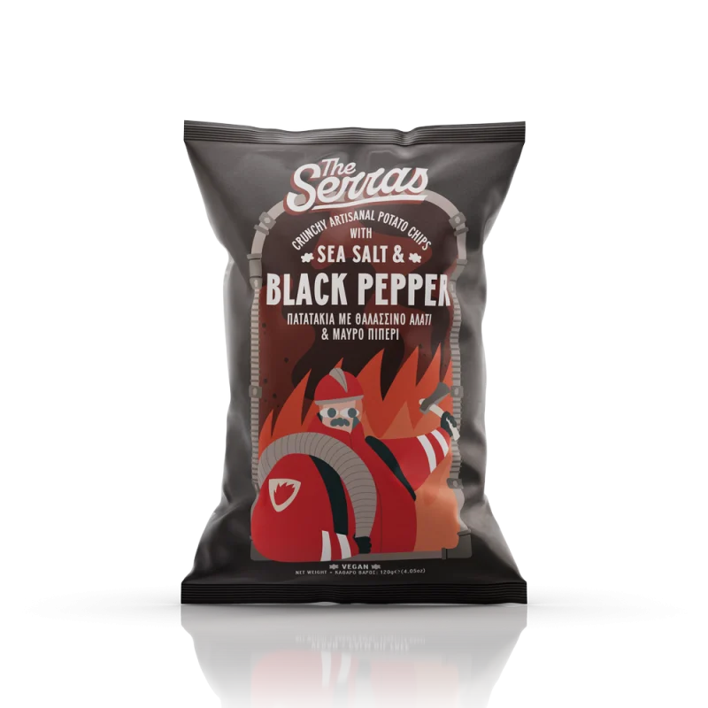 the serras sea salt & black pepper chips